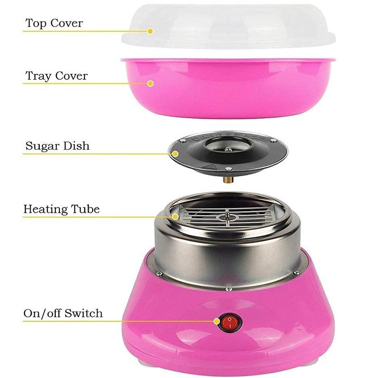 Μηχανή Παρασκευής Μαλλί της Γριάς 500W - Cotton Candy Maker